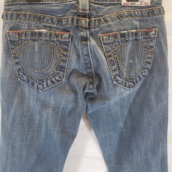 True Religion Women’s Straight Leg Medium Washed Jeans Size 25 - Picture 7 of 10